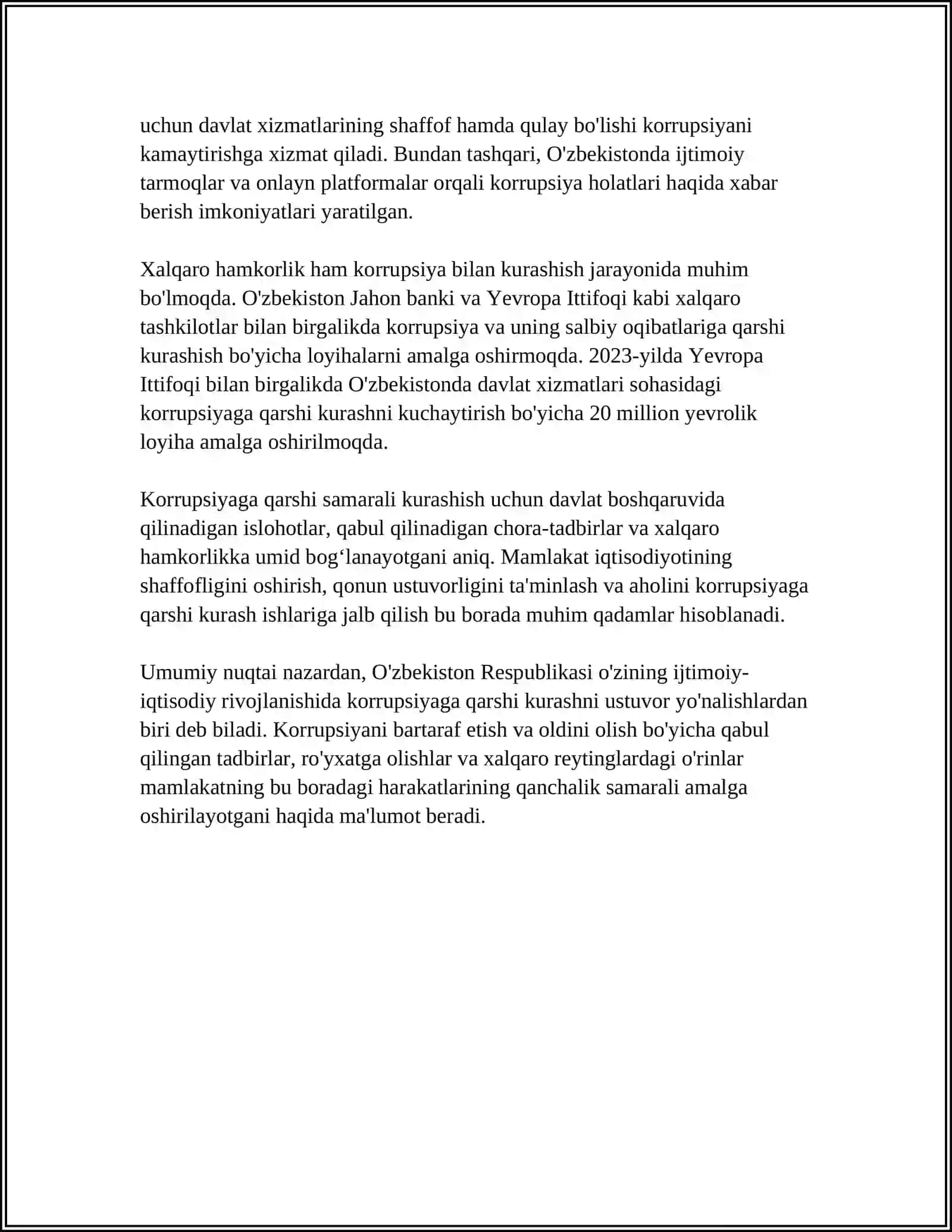 DAVLAT BOSHQARUVIDA YOD G'OYALARGA QARSHI ISLOHOTLAR 4