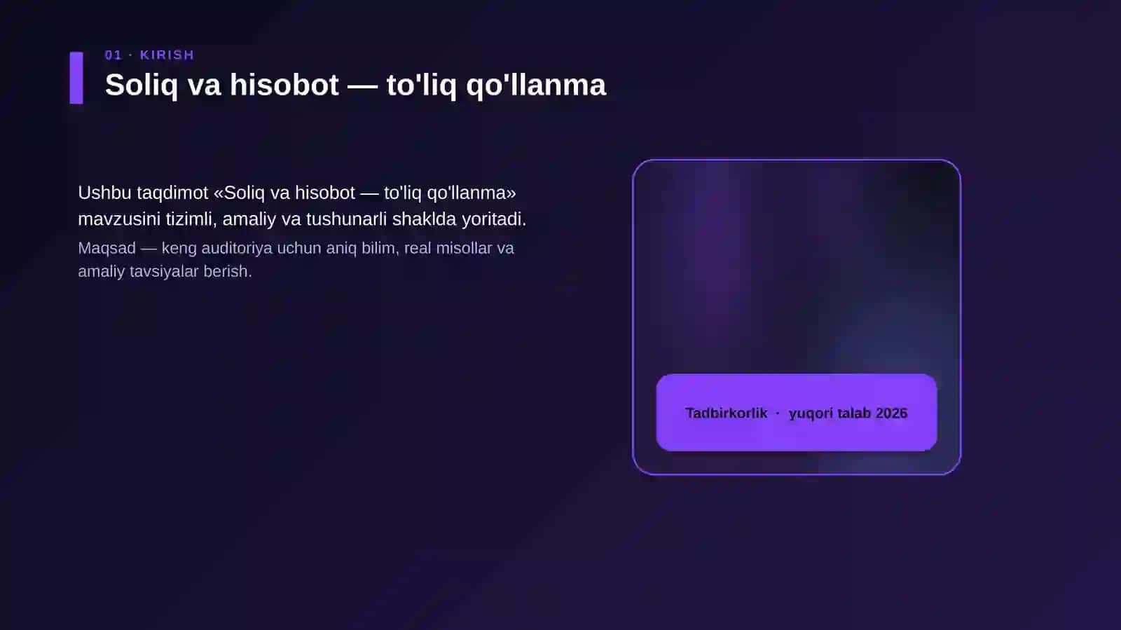 Soliq va hisobot — to'liq qo'llanma 4