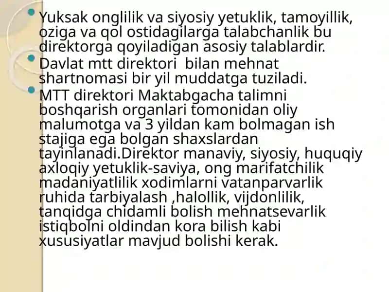 MAKTABGACHA TA LIM TASHKILOTI RAHBARINING SHAXSIY PROFESSIONAL QOBILYATLARINI SHAKLLANTIRISH 4