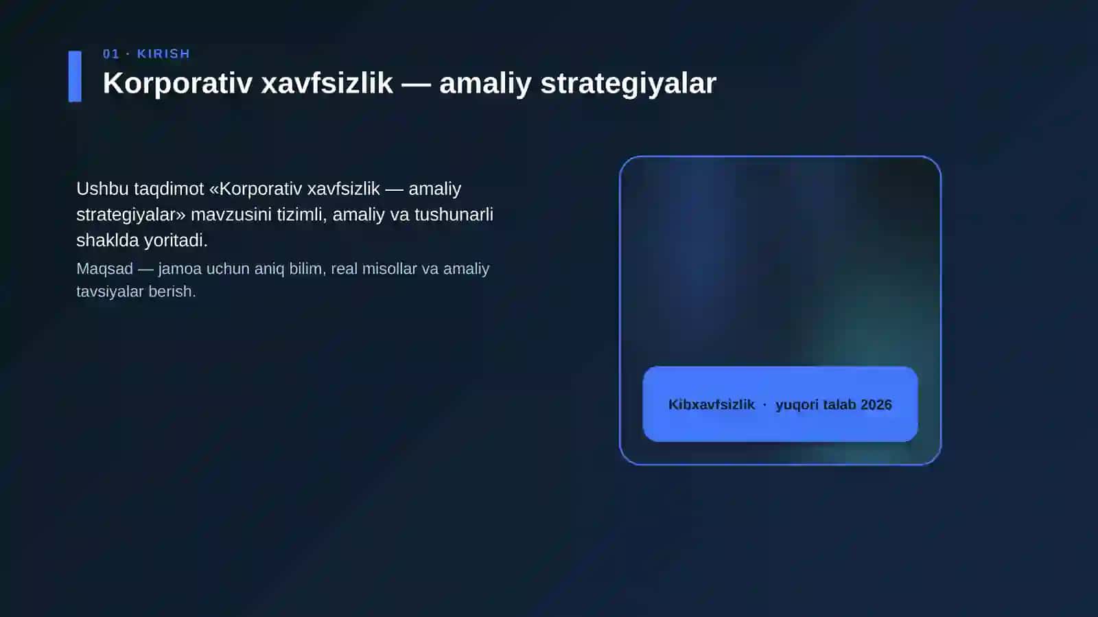 Korporativ xavfsizlik — amaliy strategiyalar 4
