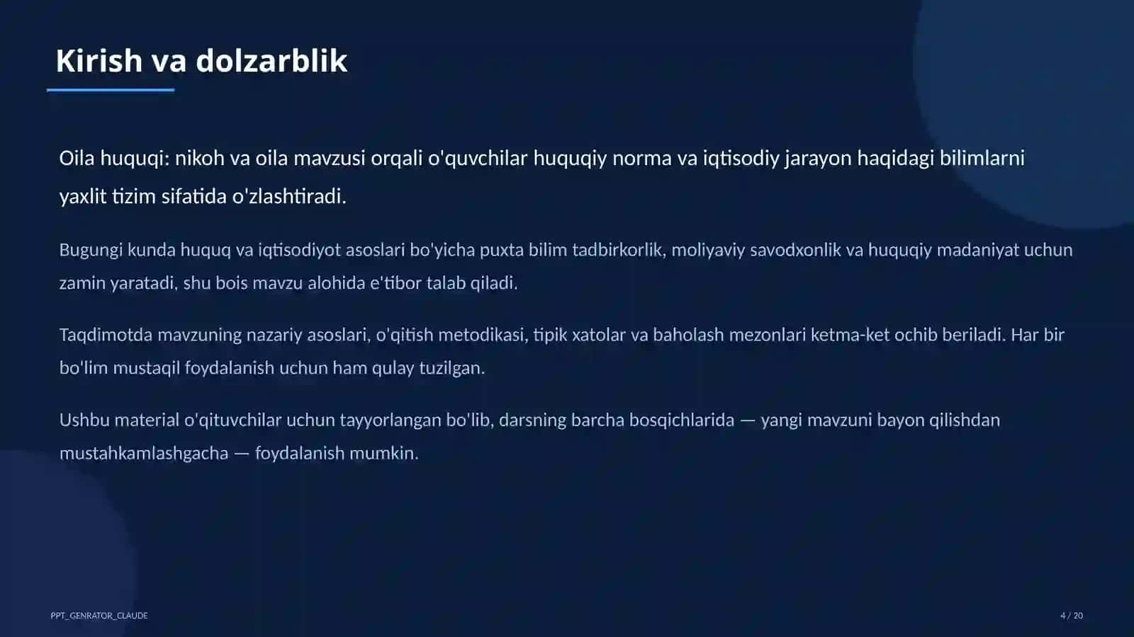Huquq va iqtisodiyot asoslari (9–11) 4
