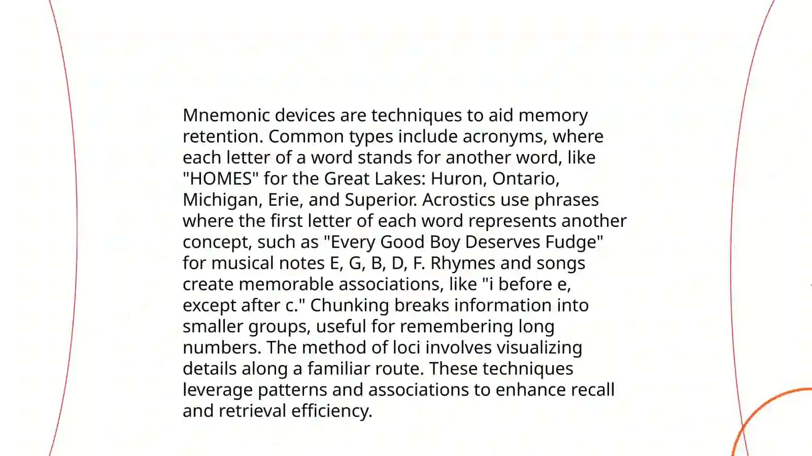 TECHNIQUES AND BENEFITS OF USING MNEMONIC DEVICES TO IMPROVE AND LEARNING RETENTION 4