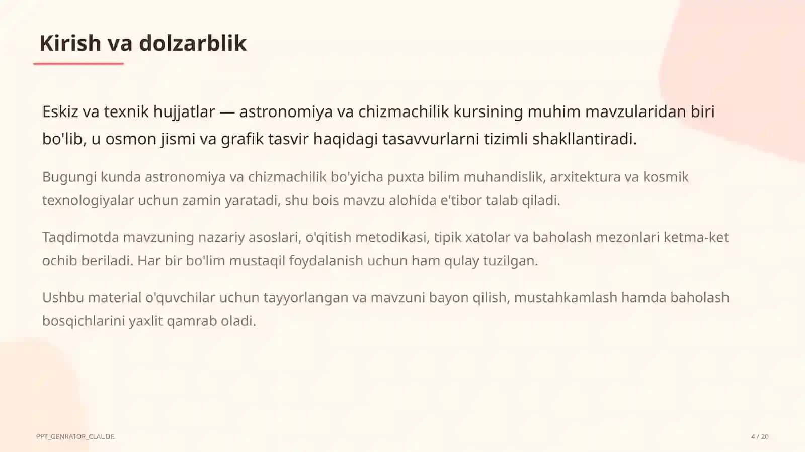 Eskiz va texnik hujjatlar (9-sinf) 4
