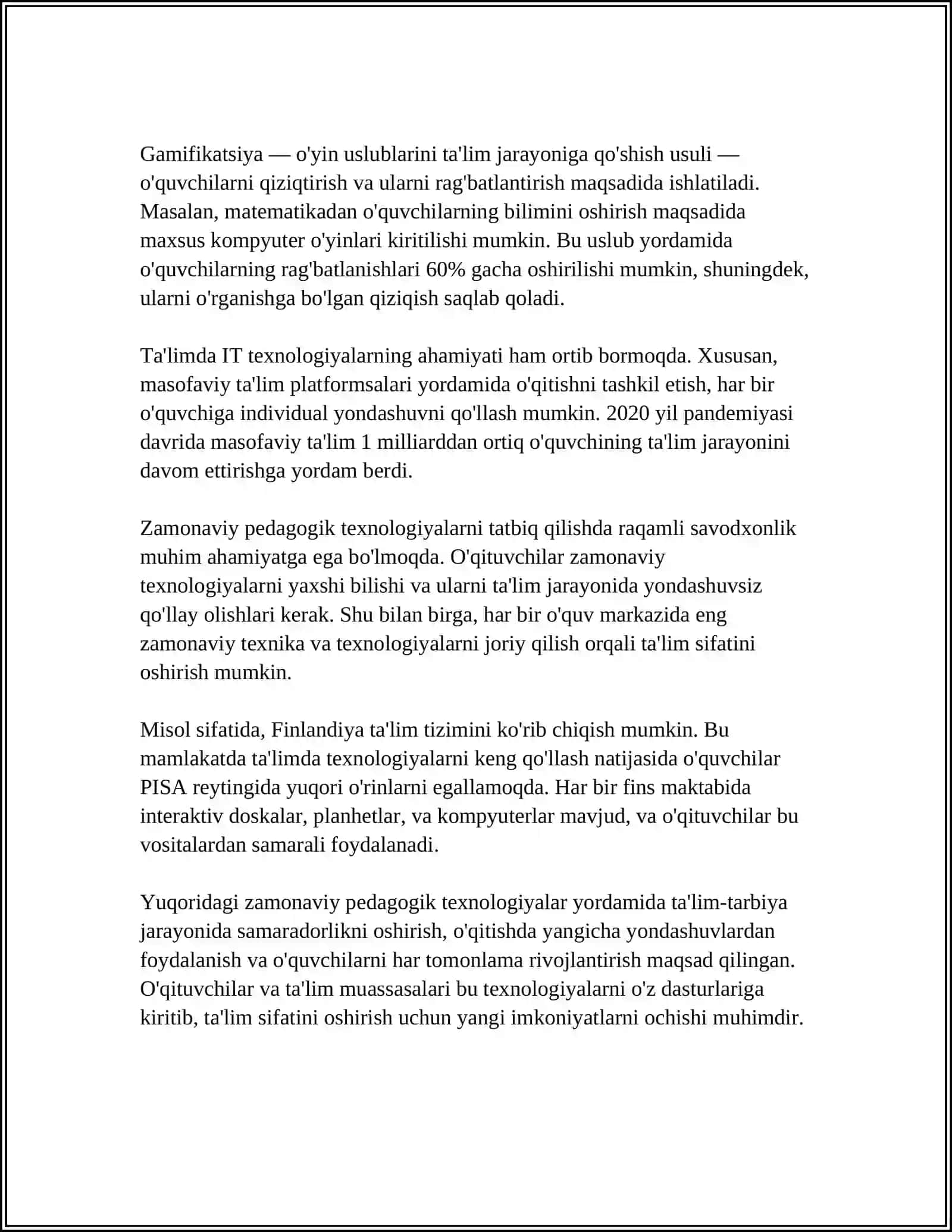 Zamonaviy pedagogik texnologiyalar 4