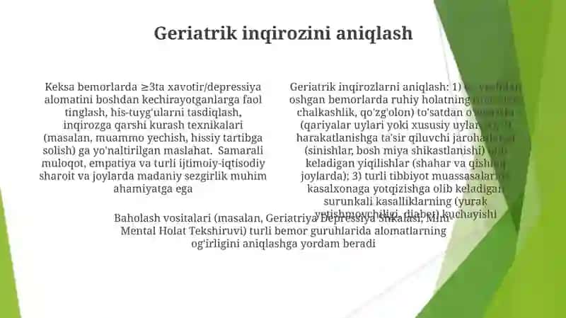 Krizis xolatidagi katta yoshdagi bemor bolalarga maslaxat berish Urinbayev 4