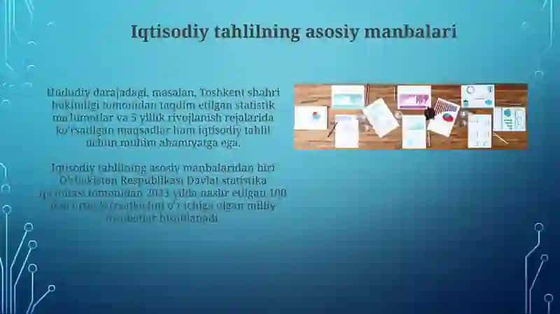 Iqtisodiy tahlilning turlari, shakllari va ularning axborot manbalari 4