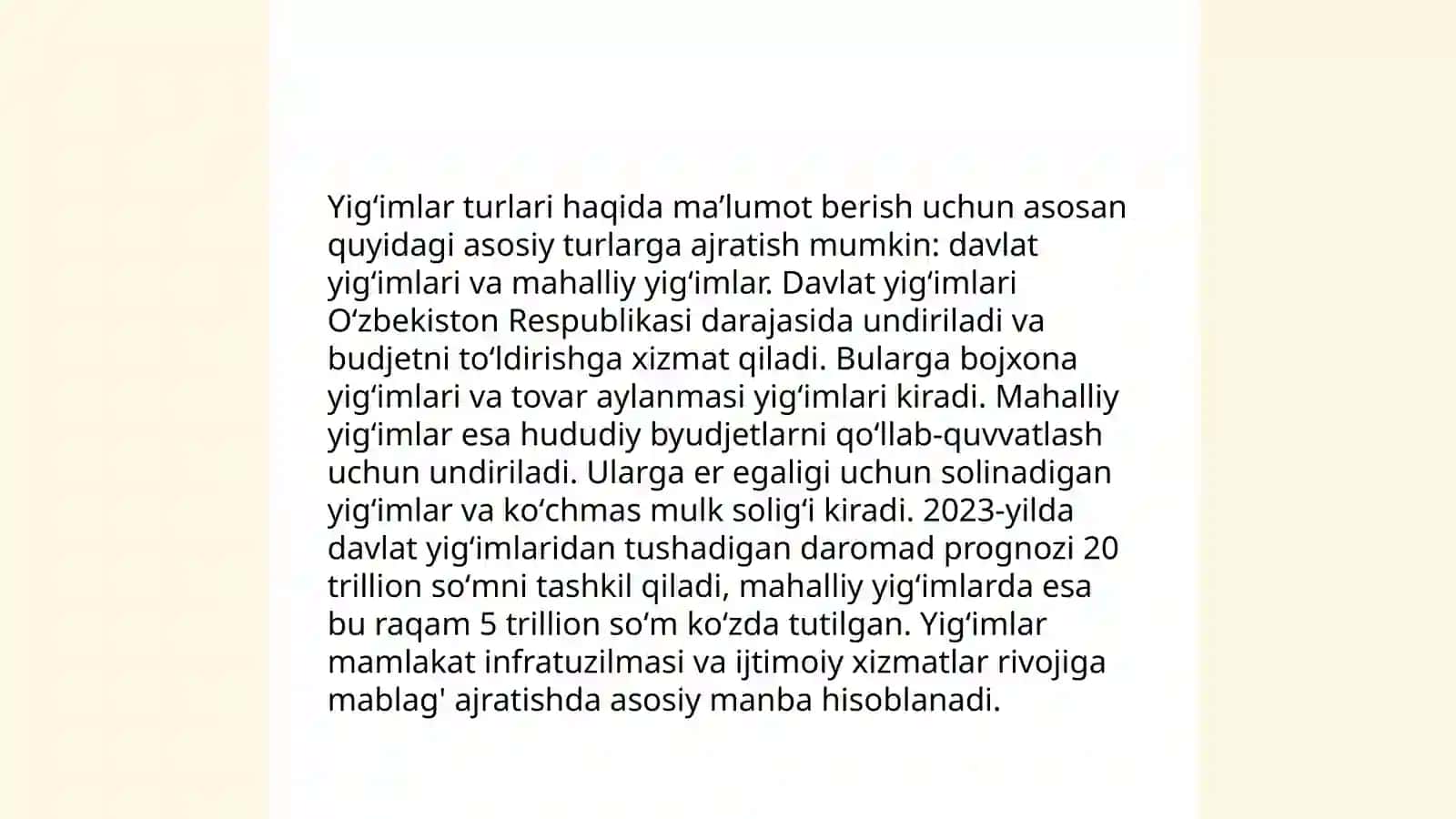 Yigʻimlar haqida tushuncha 4