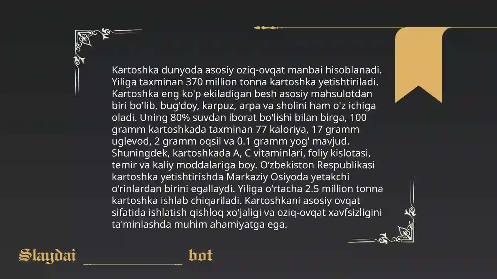 Sabzavotlarning oziq ovqatdagi ahamiyati 4