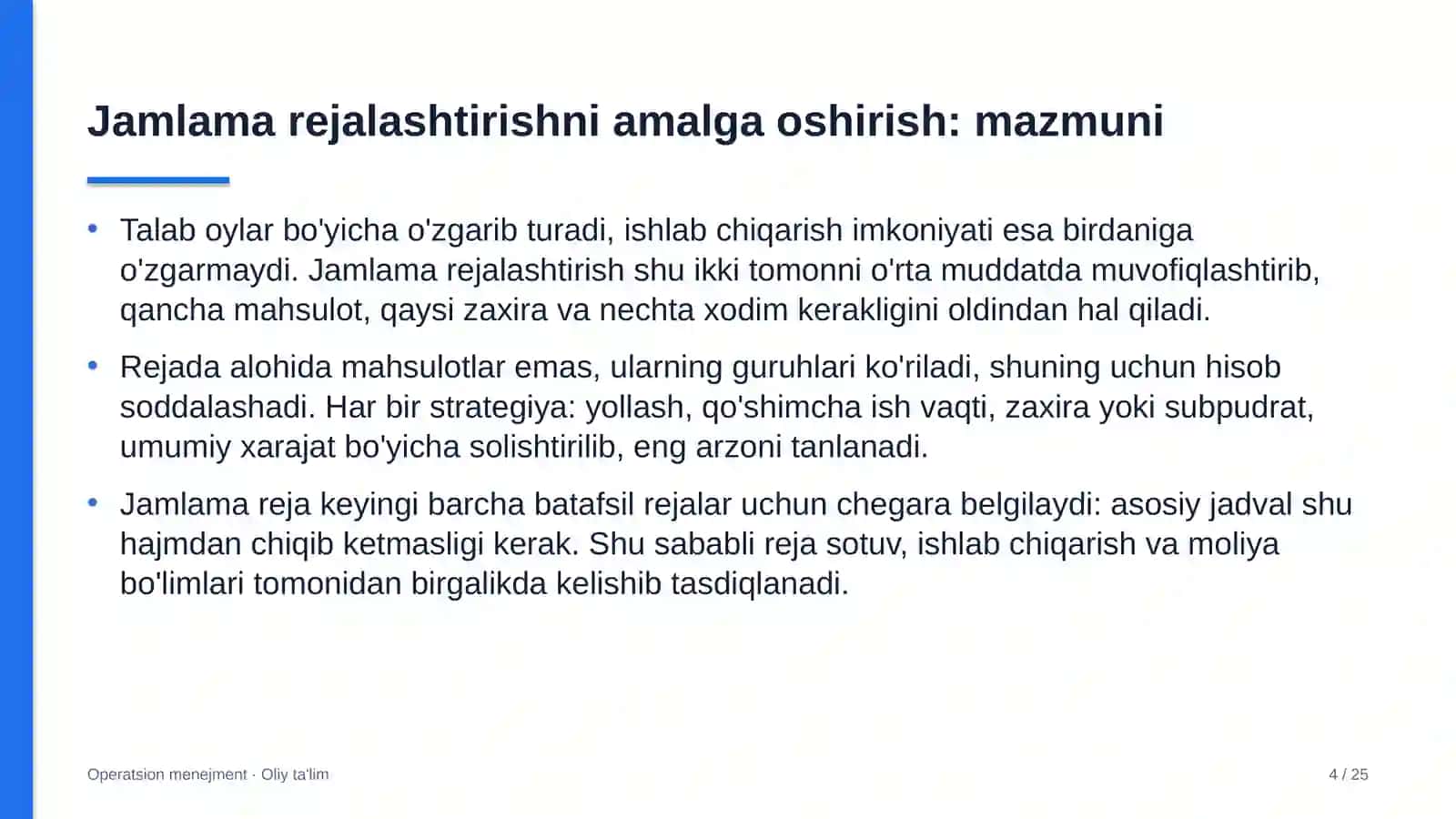 matbuot xizmatlarida jamlama rejalashtirishni amalga oshirish 5566 4