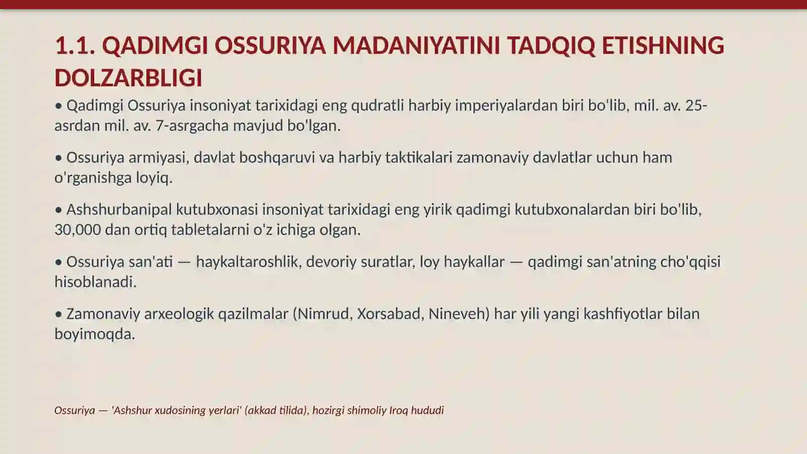 Qadimgi Ossuriya madaniyati 4