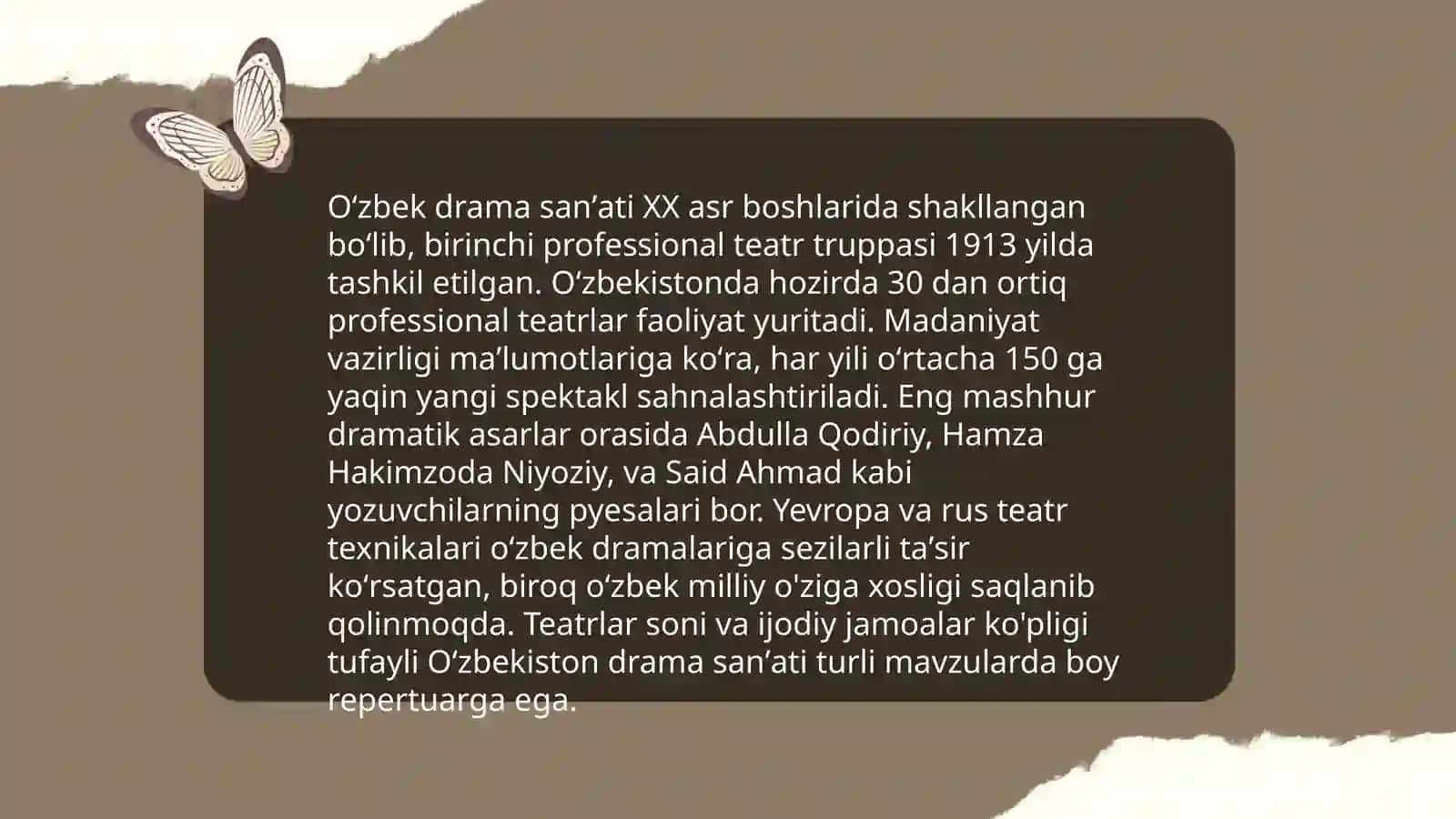 Teatr san'ati va konsert ijrochilik faoliyati 4