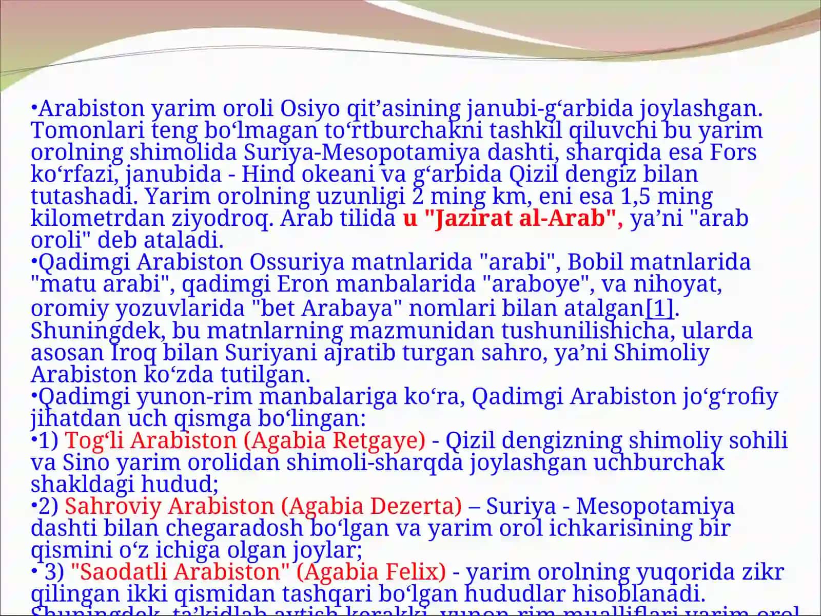 Arab musulmon davlatlarining yuksalishi 4