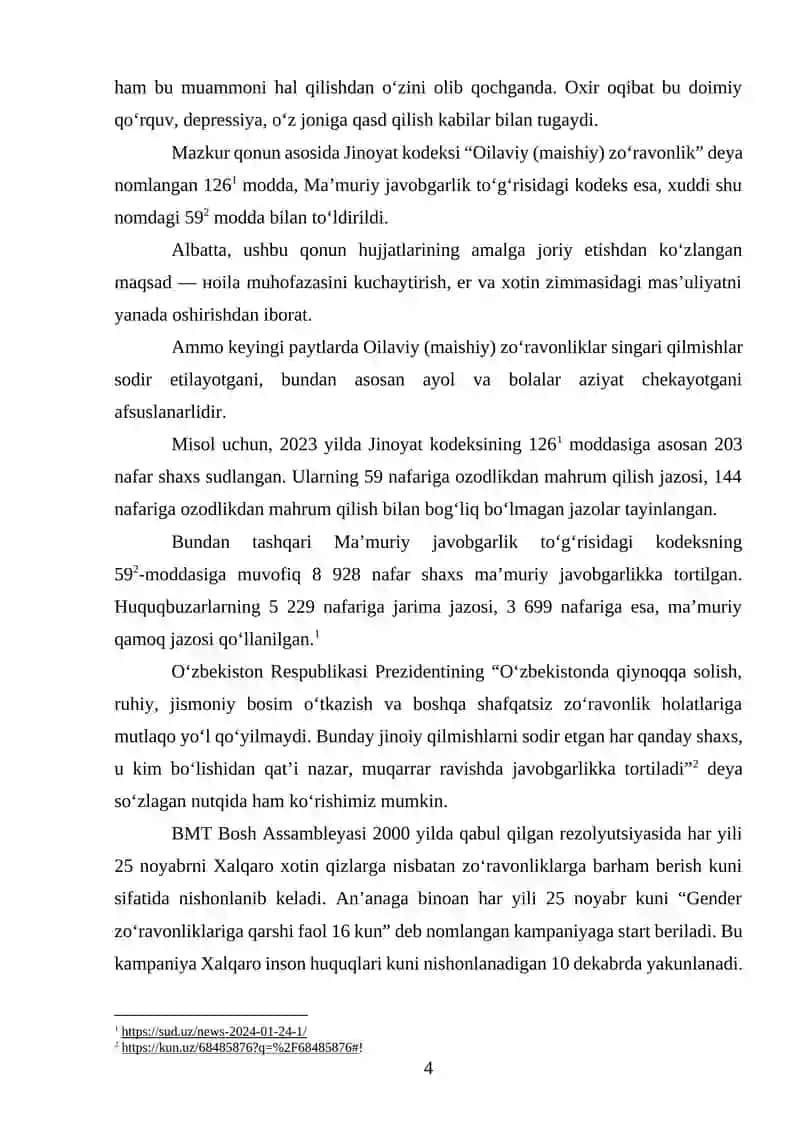 ОILАVIY (MАISHIY) ZО‘RАVОNLIK JINОYАTLАRINI TERGОV QILISH USLUBIYОTI 4