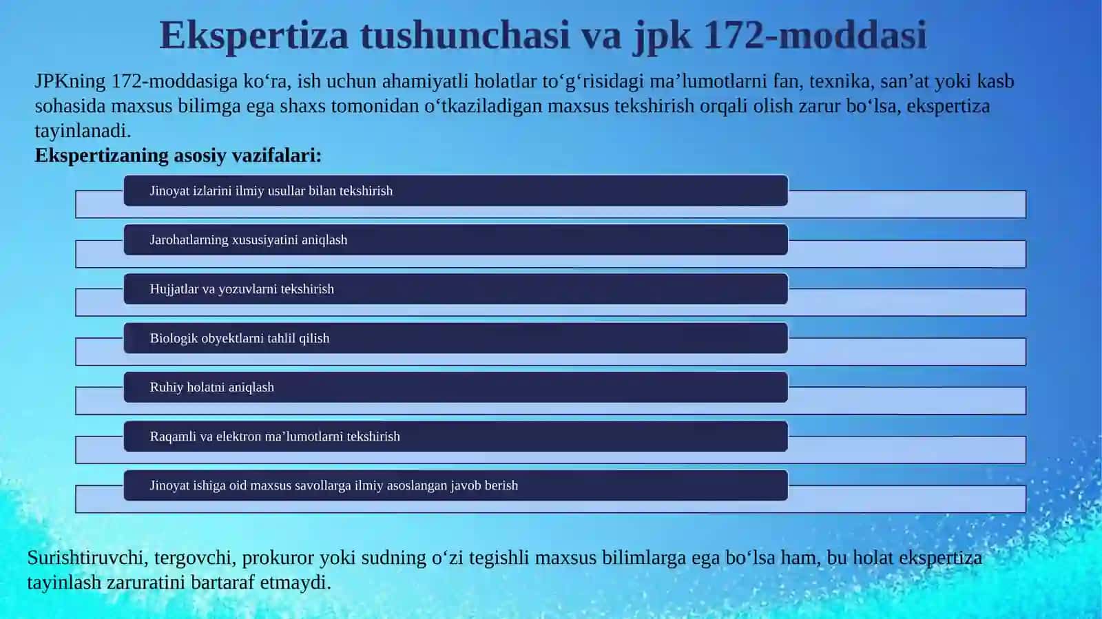 Ekspertiza Tergov Harakatini O‘tkazish Tartibi va Asoslari 4