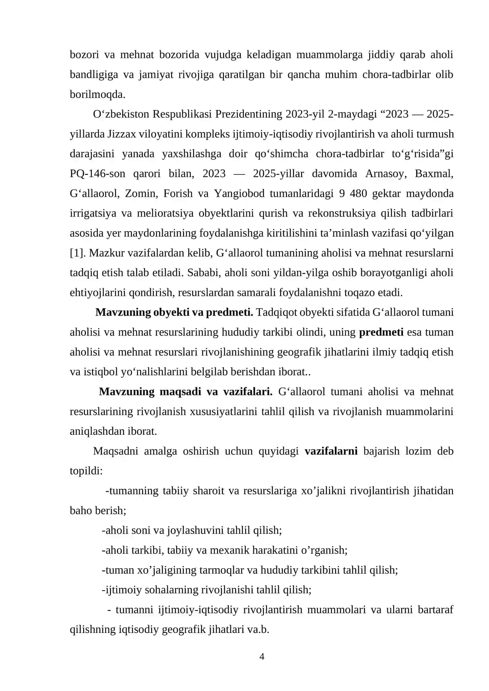 G‘ALLAOROL TUMANI AHOLISI VA MEHNAT RESURSLARI 4