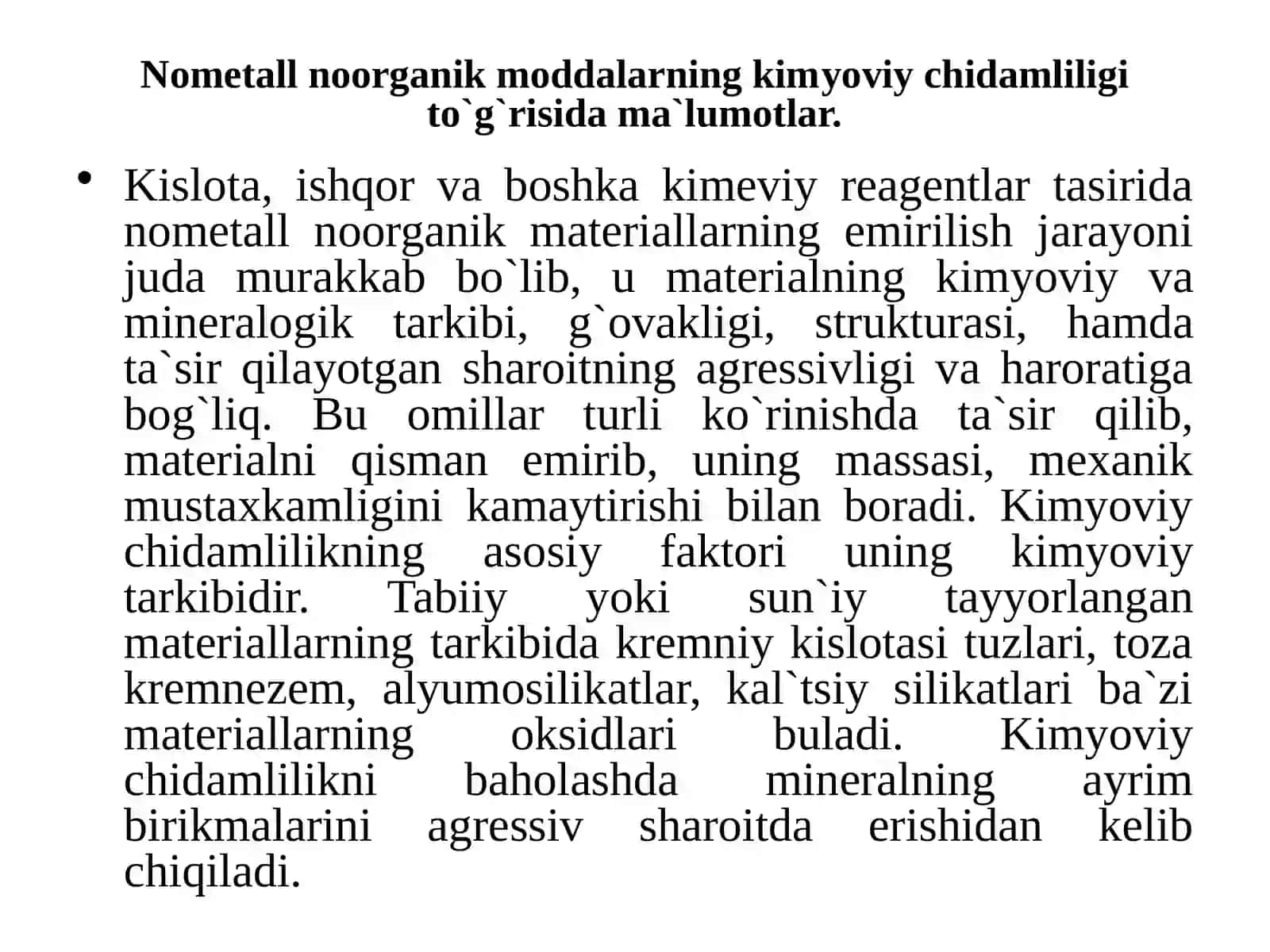 Laboratoriya ishi №6. Metall va metallarning korroziyagachidamligini O'rganish 4