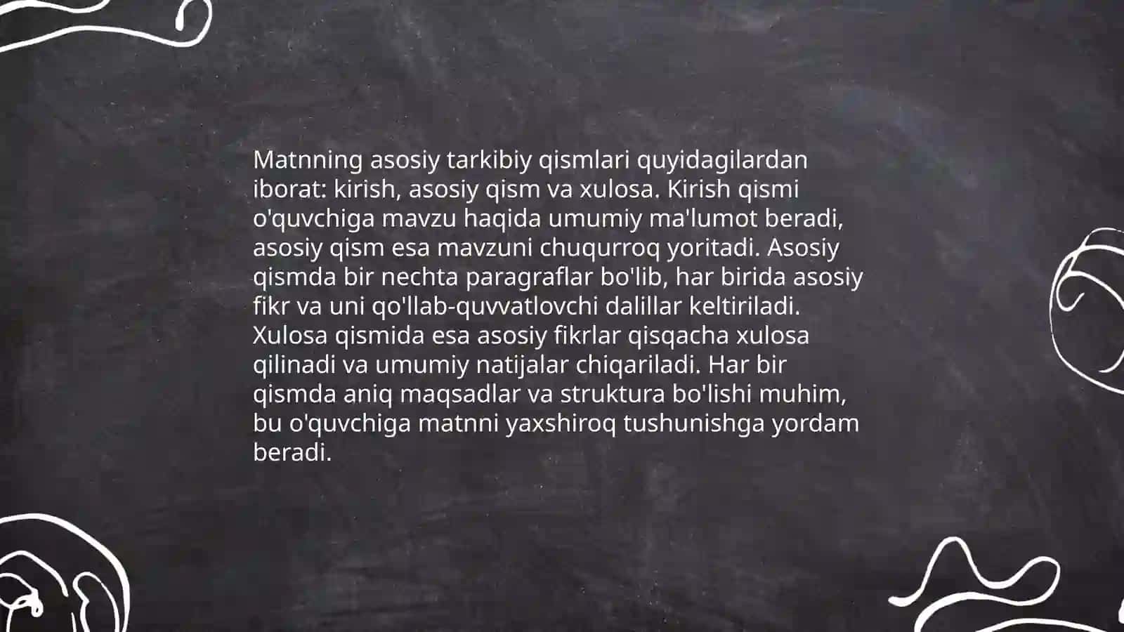 Matn va uning turlari. Matn hosil qiluvchi vositalar 4