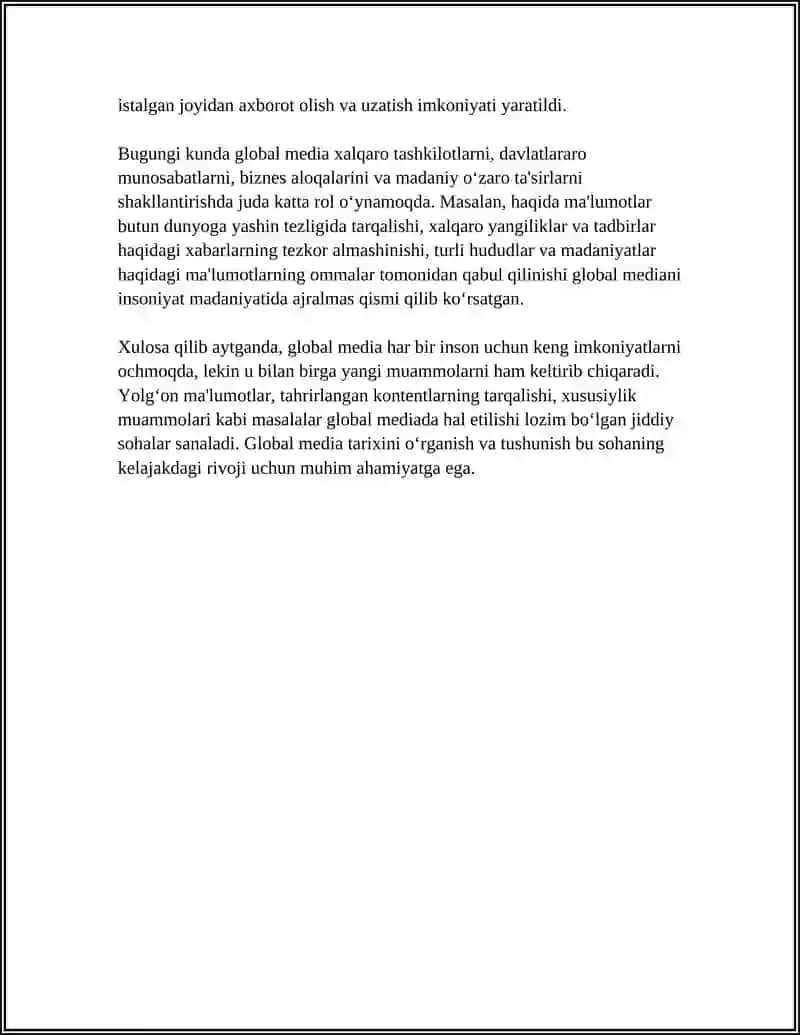 GLOBAL MEDIA 4