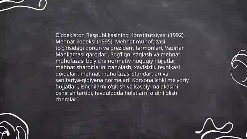 Mehnat muhofazasi masalasiga berilayotgan eʼtibor 4