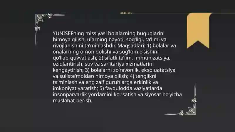 Yunisef tashkiloti 4