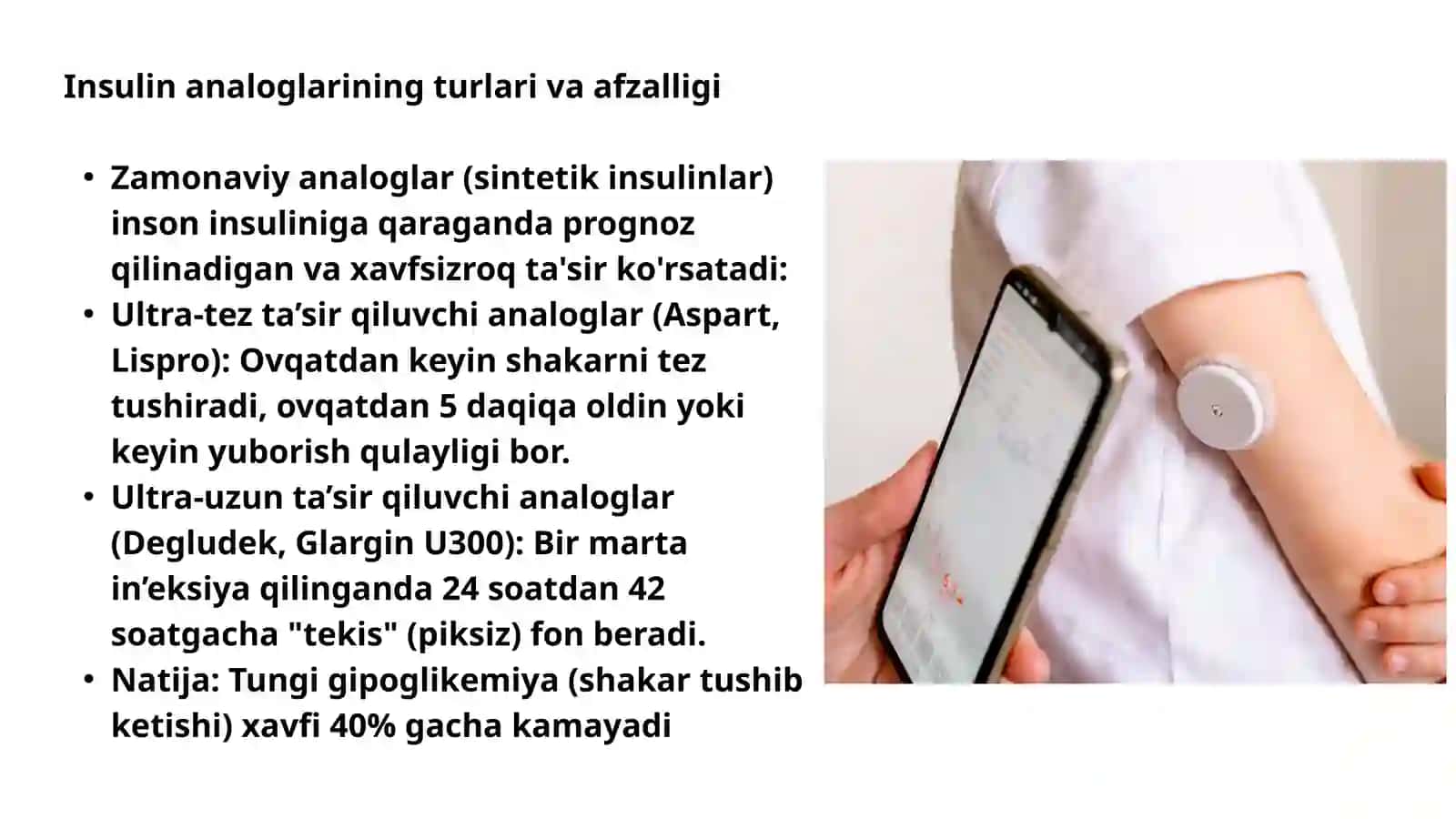 QANDLI DIABET TERAPIYASINING ZAMONAVIY PARADIGMASI: INSULIN ANALOGLARI VA RAQAMLI MONITORING INTEGRATSIYASI 4