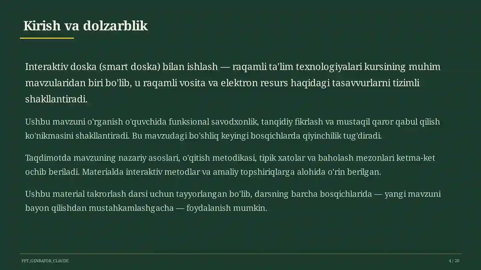 Interaktiv doska (smart doska) bilan ishlash 4