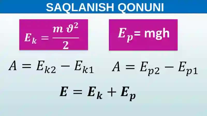 JISM KINETIK ENERGIYASINING UNING TEZLIGI VA MASSASIGA BOG‘LIQLIGINI ANIQLASH 4