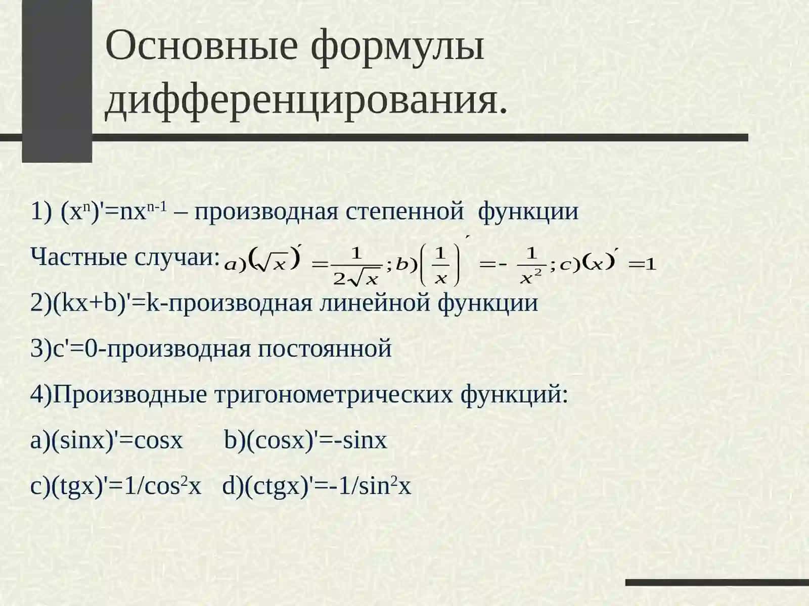 Производная 4