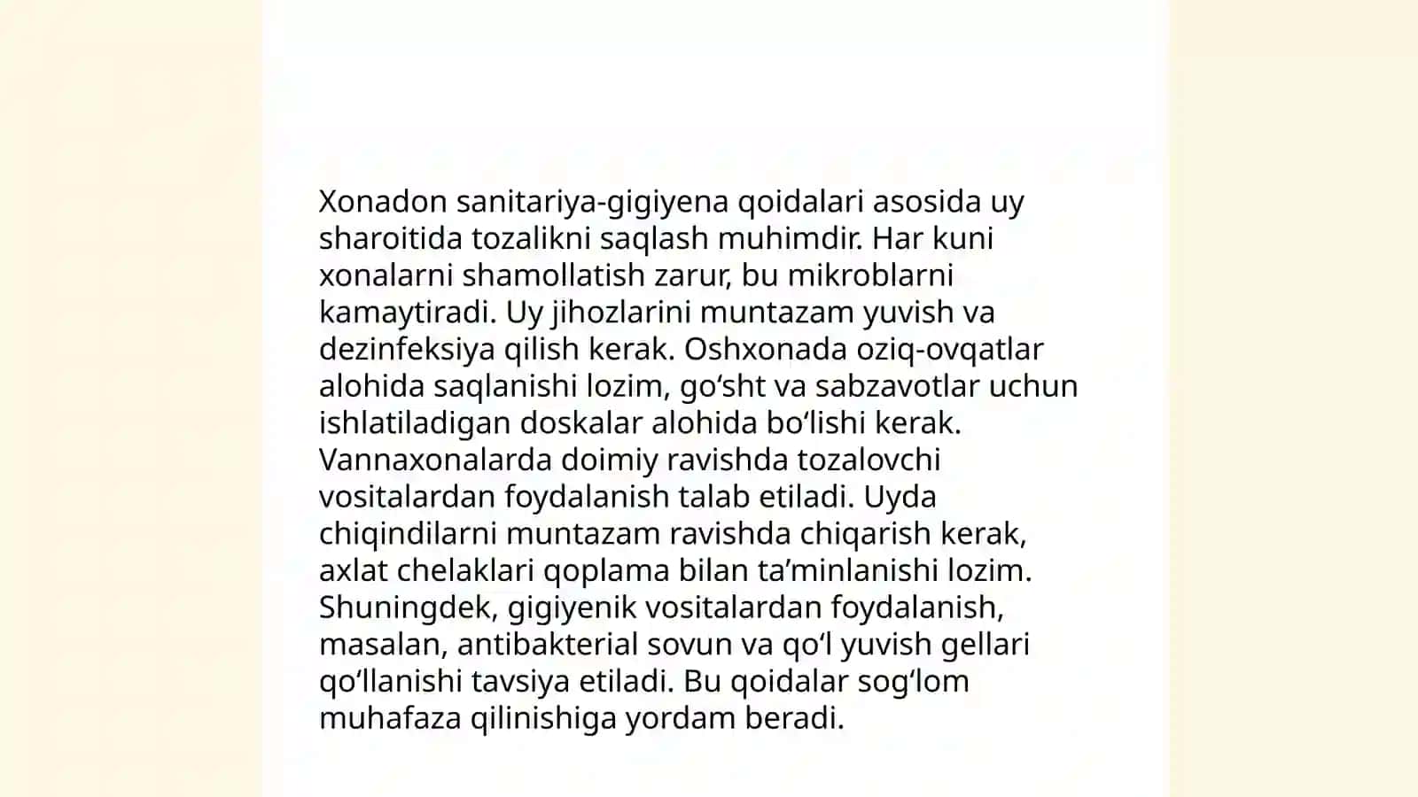 Texnika va sanitariya gigiyena qoidalari 4