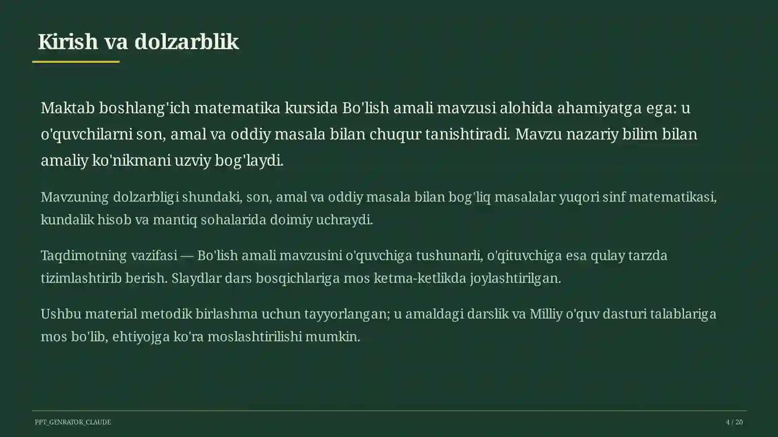 Bo'lish amali (2-sinf) 4