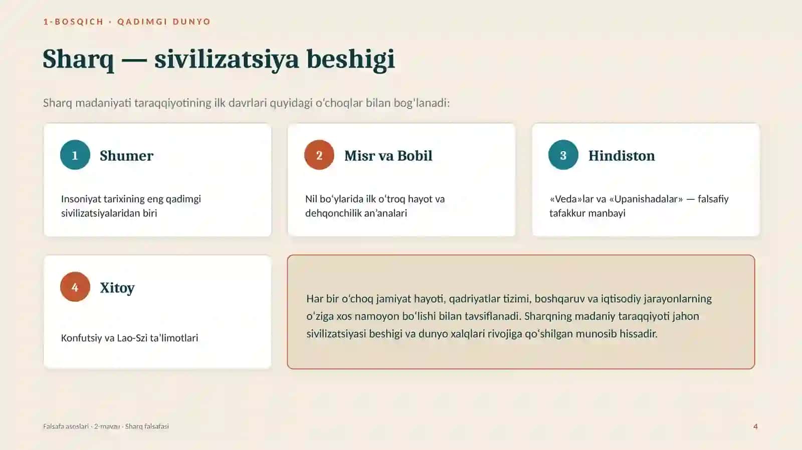 Falsafiy tafakkur tarixi 4
