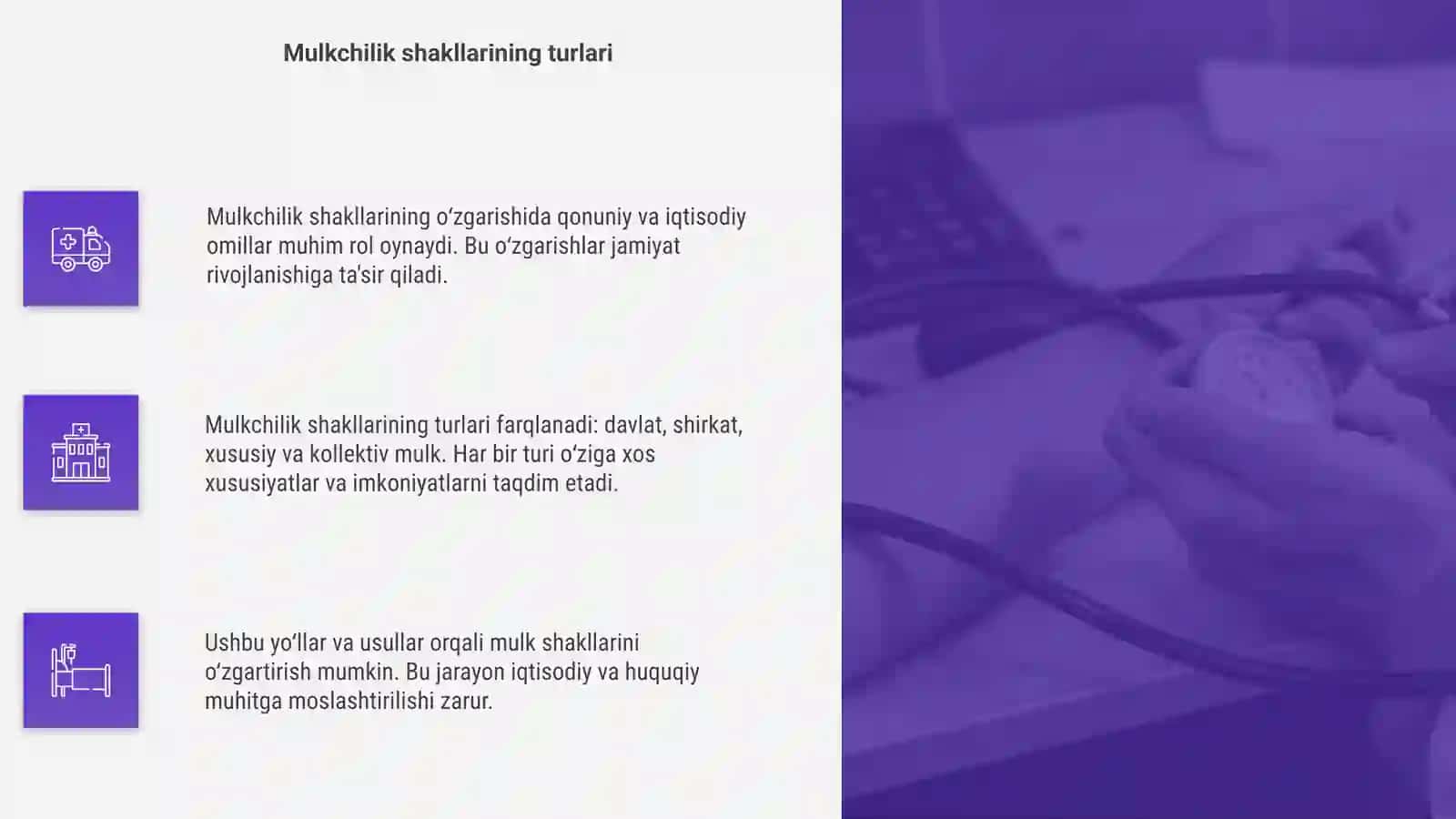 Mulkchilik shakllari oʻzgarishining yoʻllari va usullari 4