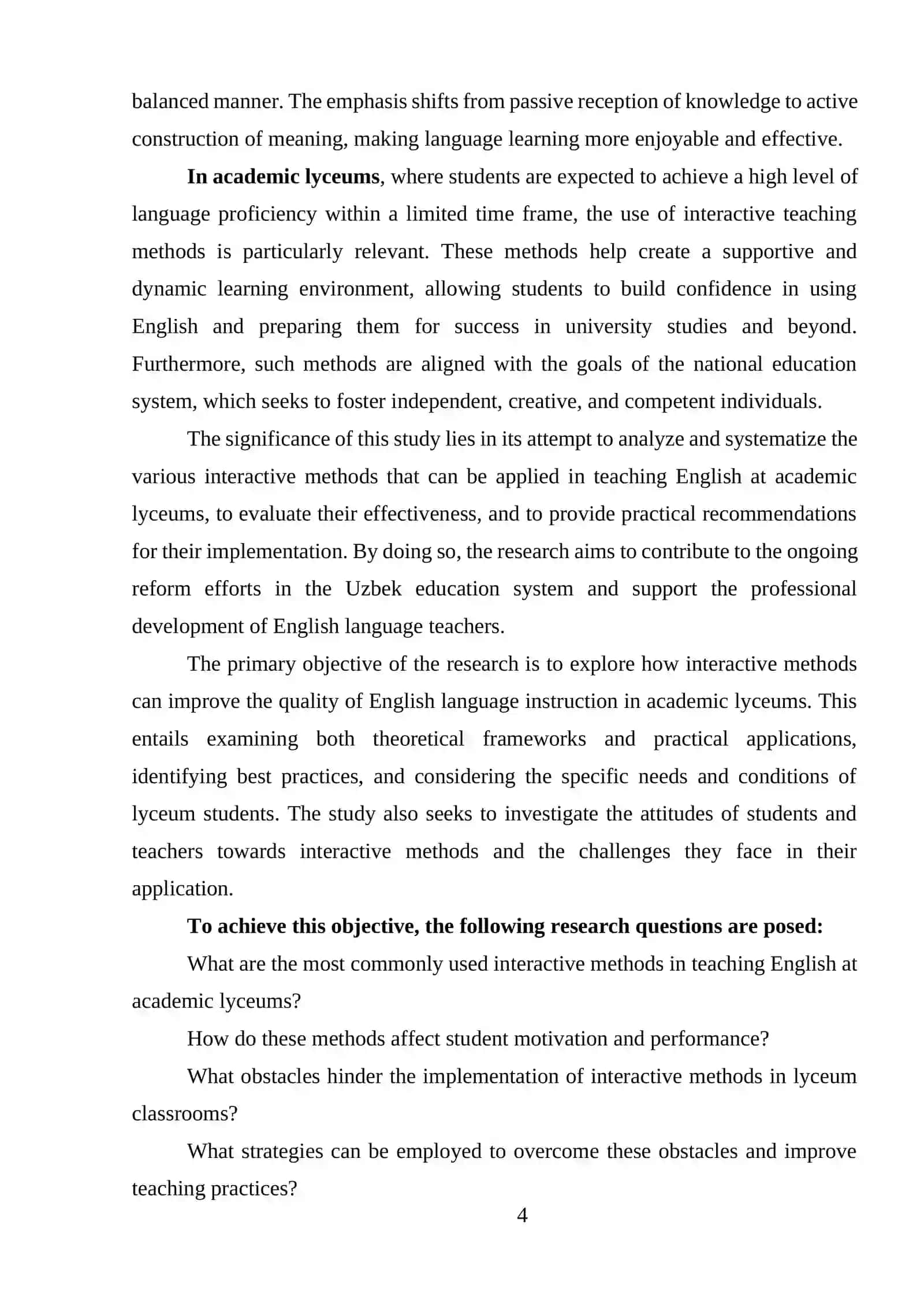 Course Paper on Teaching English with Interactive Methods 4