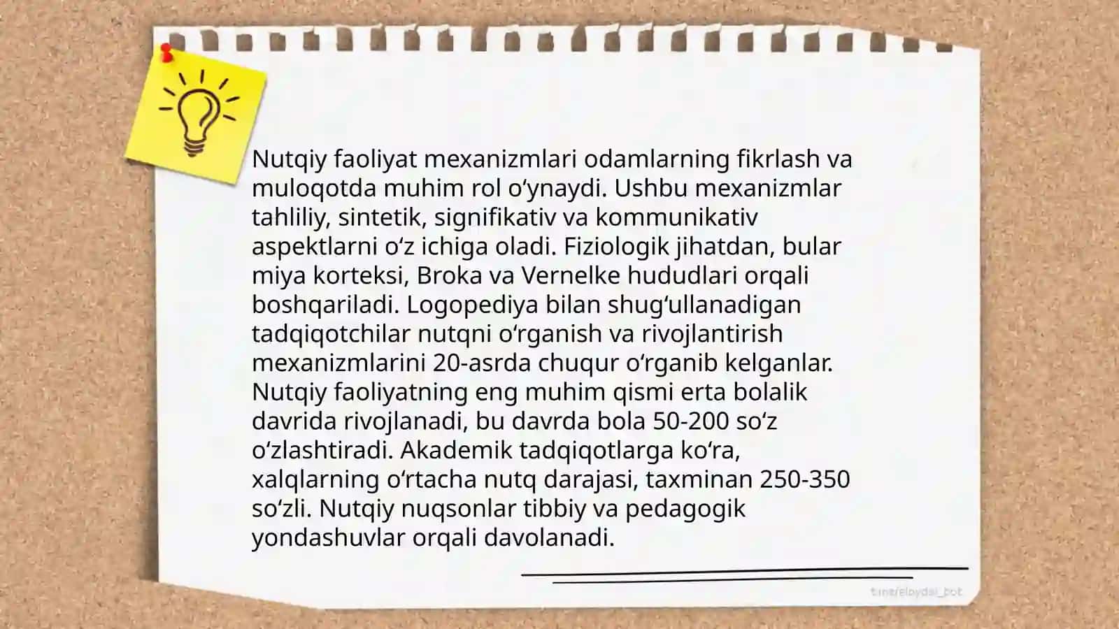 Nutq murakkab mexanizm sifatida 4