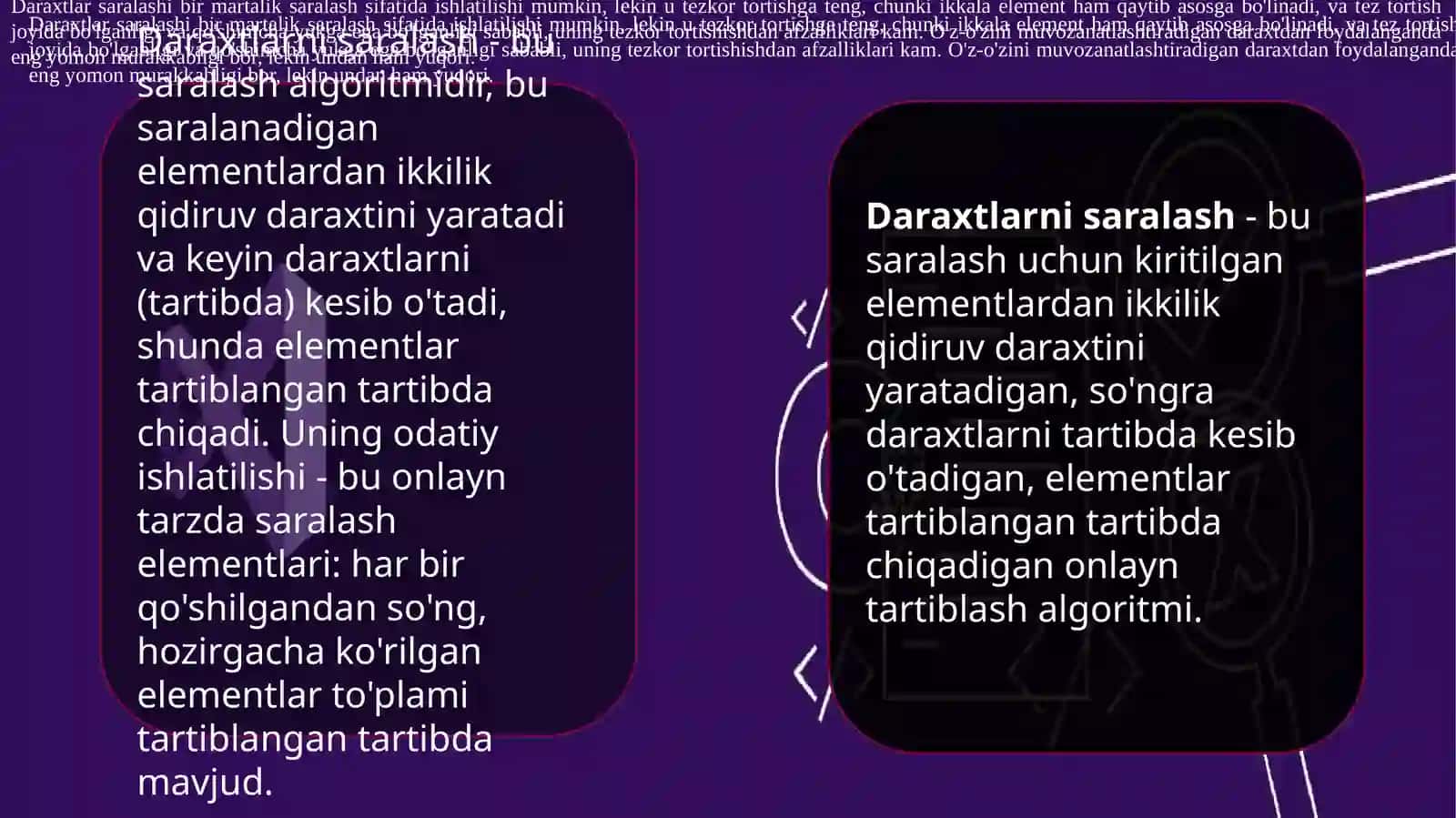 DARAXTSIMON SARALASH VA UNINGTAHLILI MAVZUSIDAGI 4
