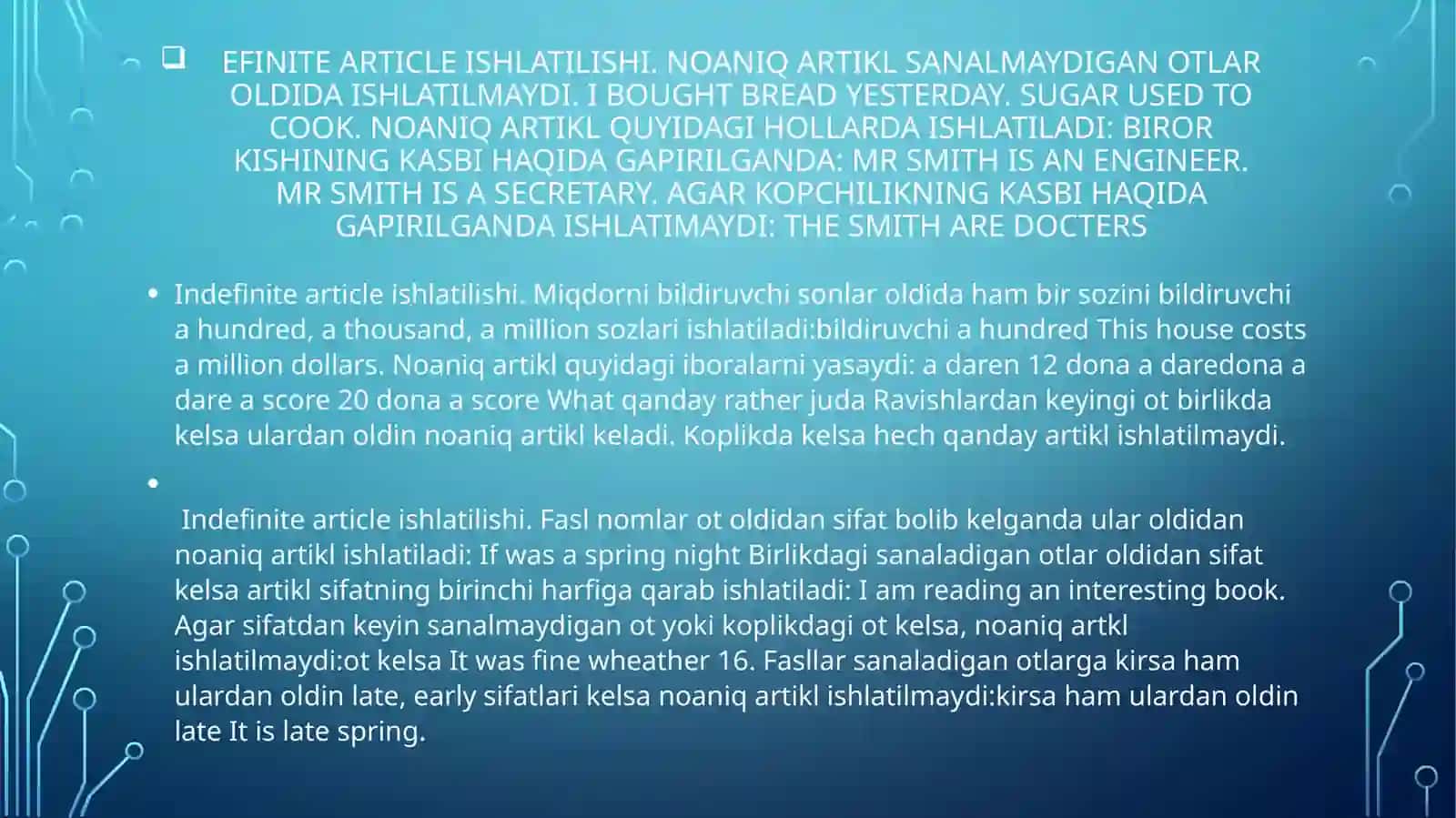 Artikllar 4