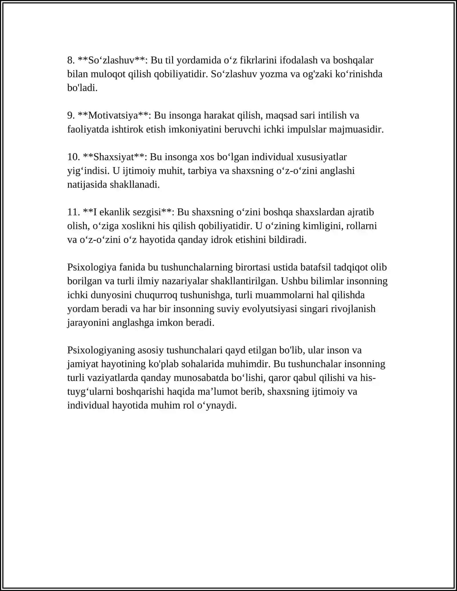 BOLANI PSIXIKASINI O'RGANISH PRINSIPLARI 4