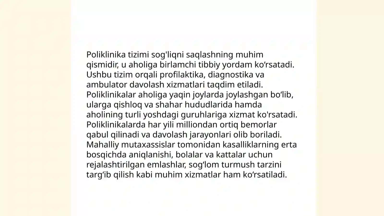 Davolash profilaktika muassasalarining asosiy turlari va tibbiy hujjatlarni yuritish 4