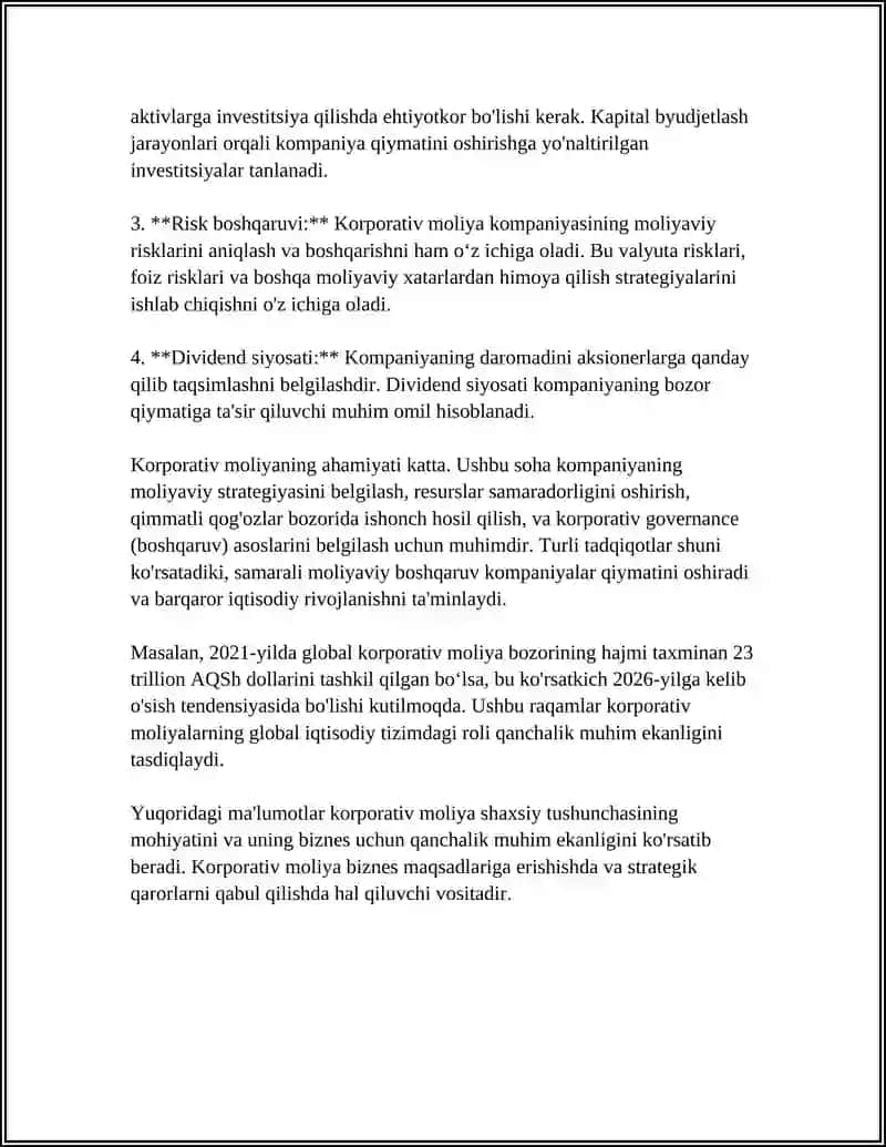 KORPARTIV MOLIYA SHAXSIY TUSHUNCHASI 4