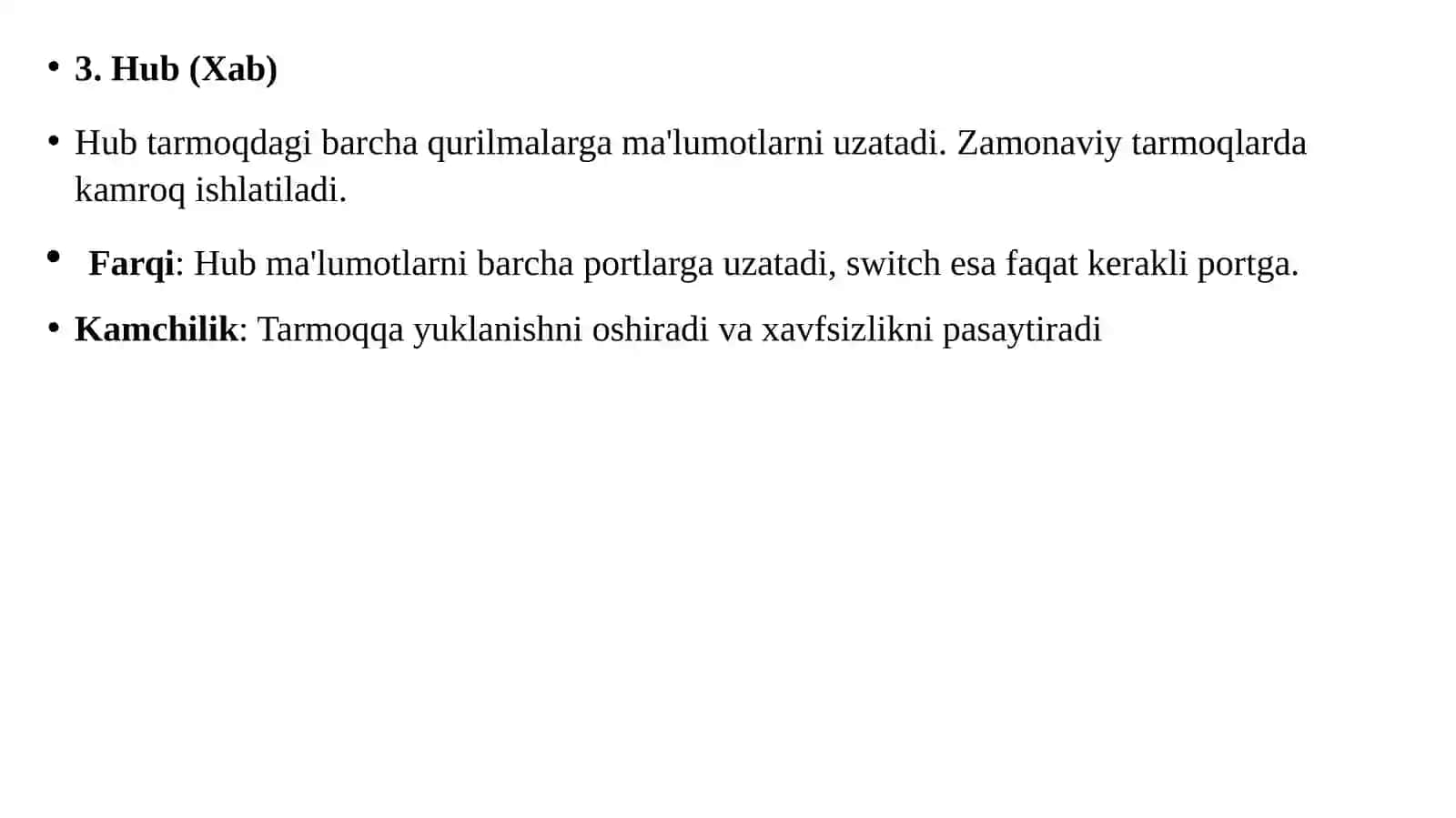 Tarmoqqurilmalari 4