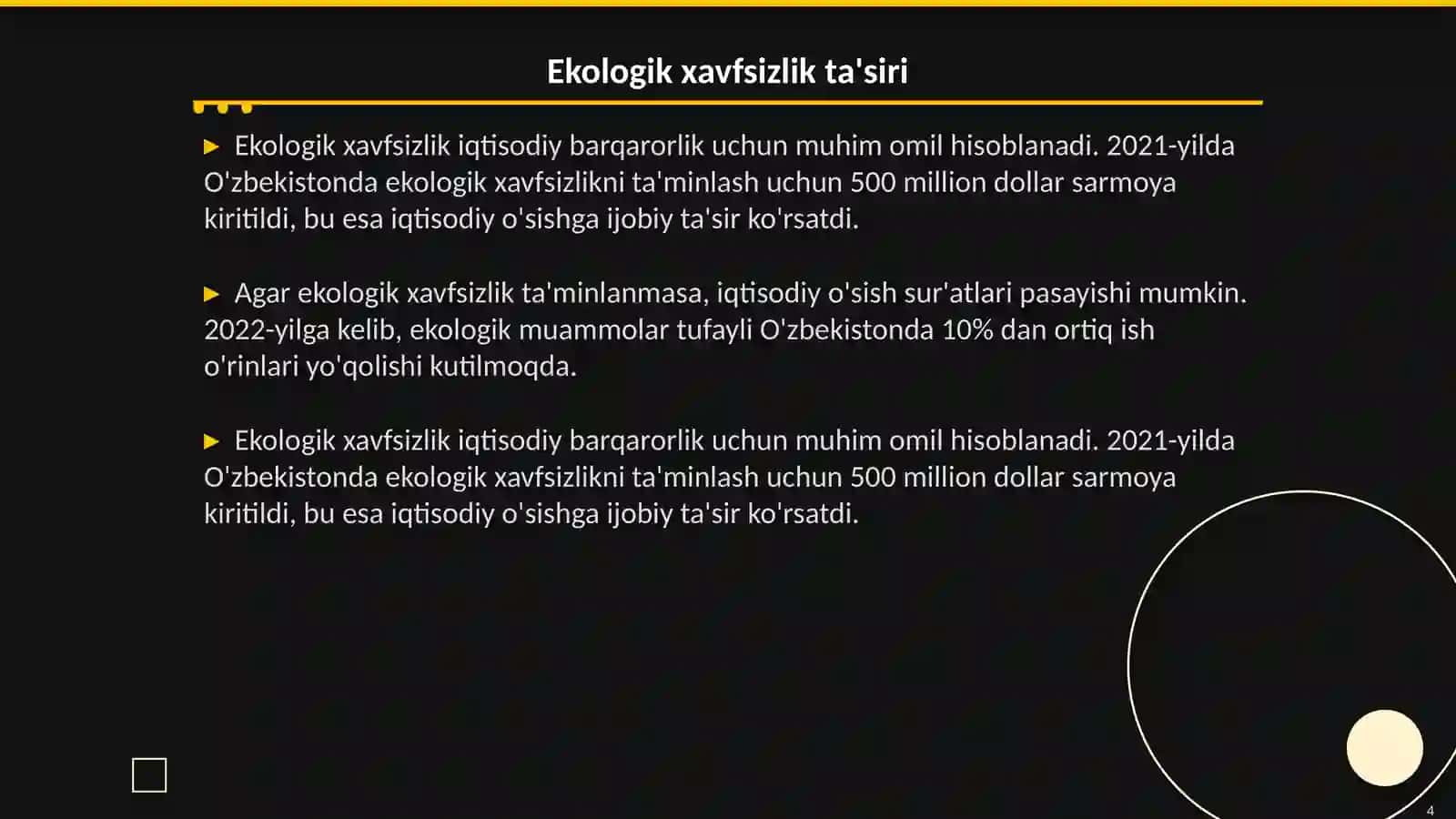 Ekologik va Iqtisodiy Bog'liqlik 4