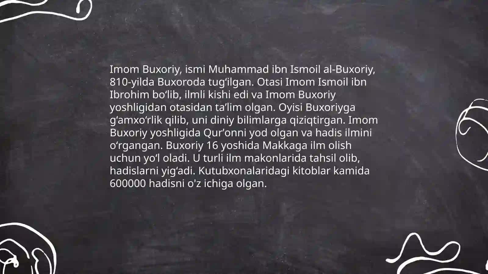 Imom Buxoriy haqida 4