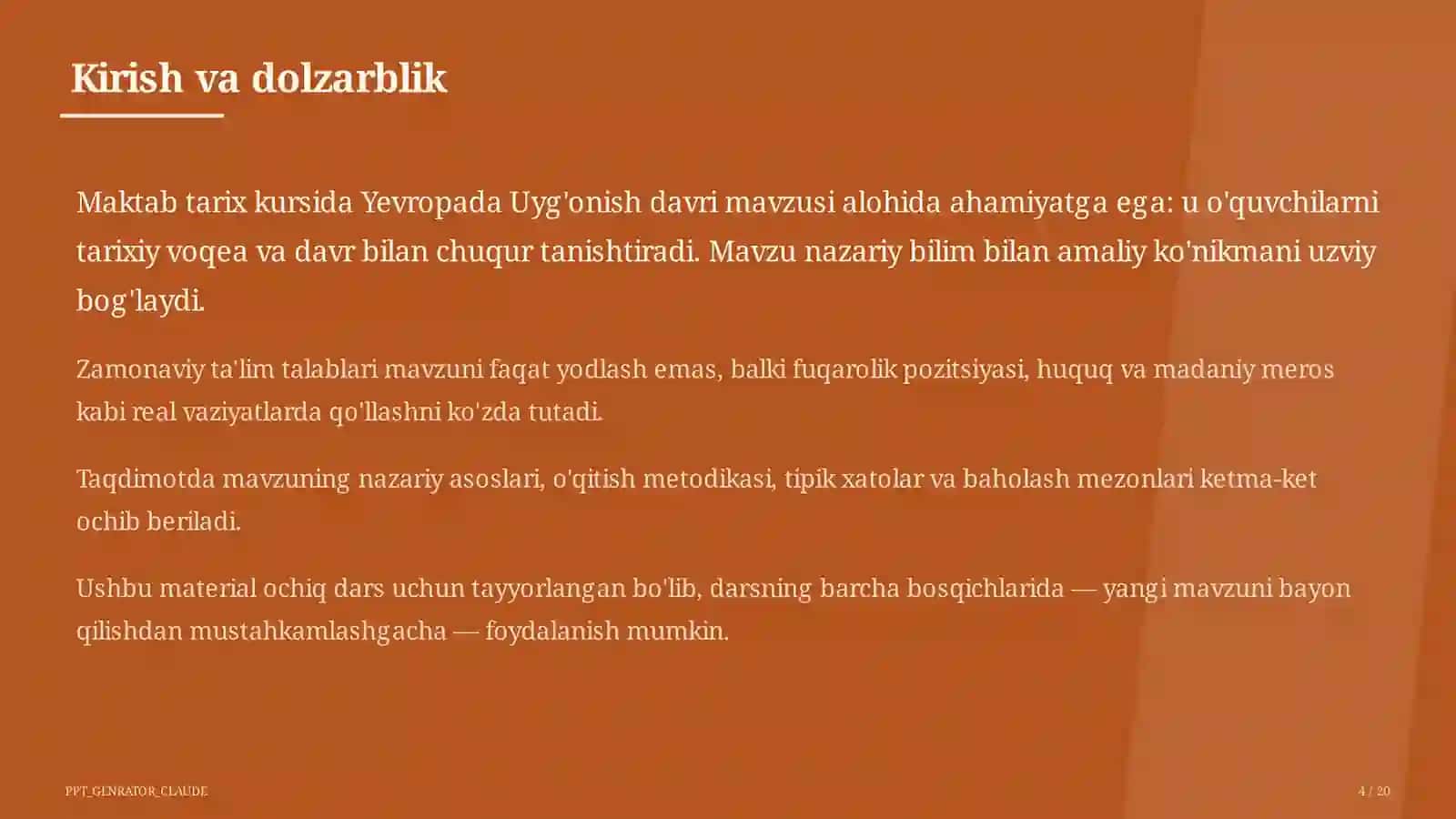 Yevropada Uyg'onish davri (8-sinf) 4