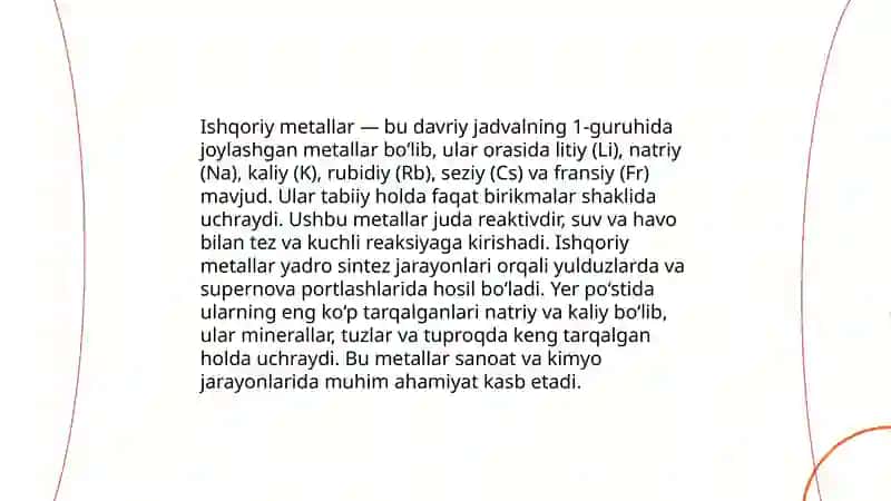 Ishqoriy metallar 4