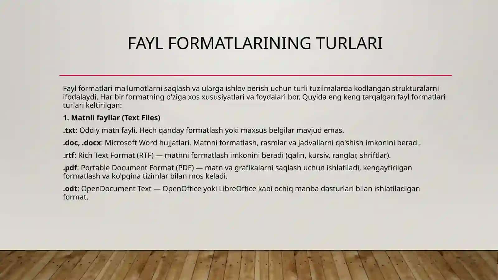 Konvertatsiya. Fayllarni bir formatdan boshqa formatga o`tkazish 4