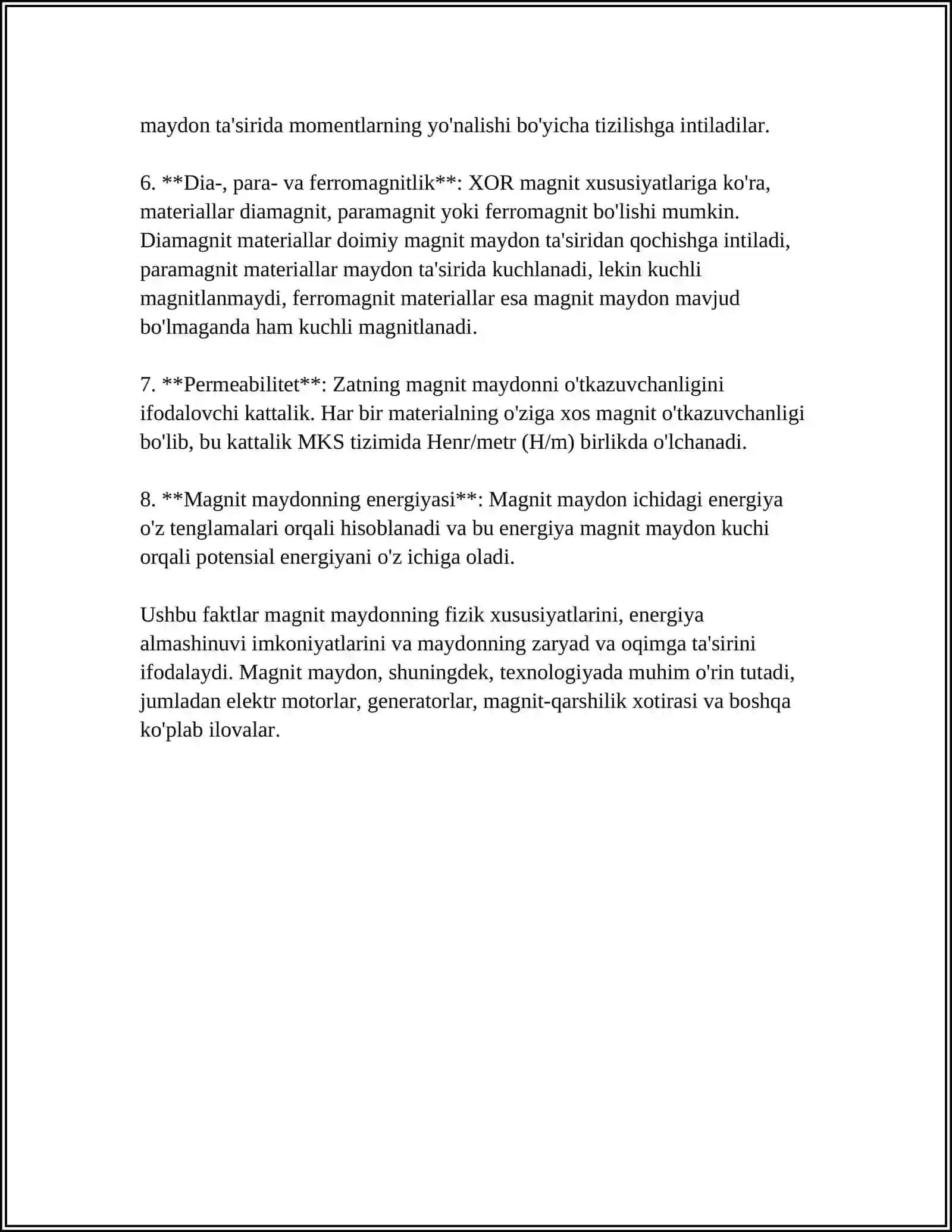 MAGNIT MAYDONDA TOKLI OʻTKAZGICHNING VA TOKLI KONTURNI KOʻCHIRISHDA BAJARGAN ISH 4