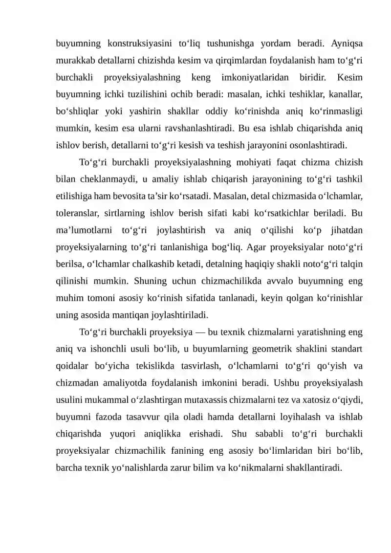 To‘g‘ri burchakli proyeksiyalar 4
