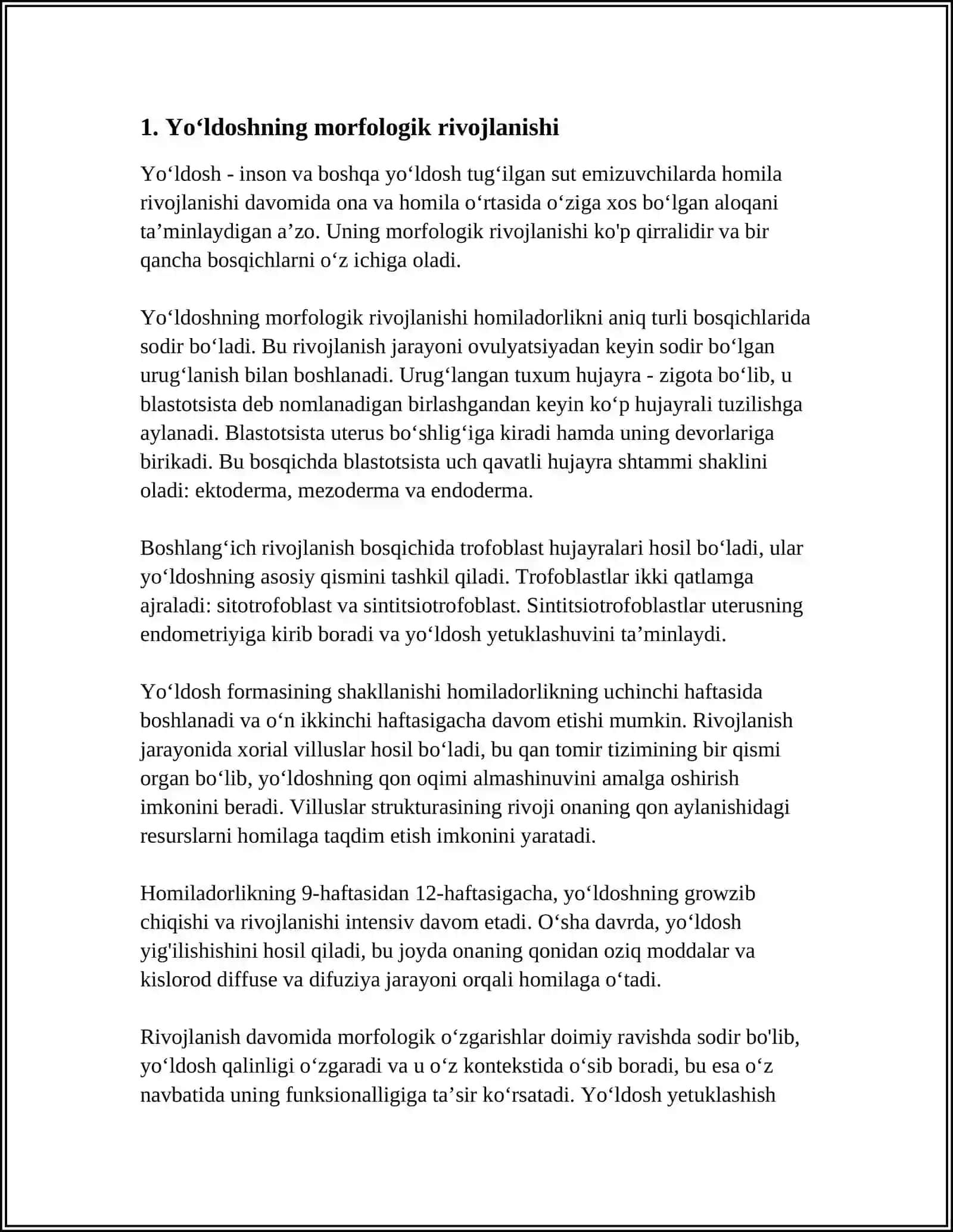 YOʻLDOSHNING RIVOJLANISHI 4