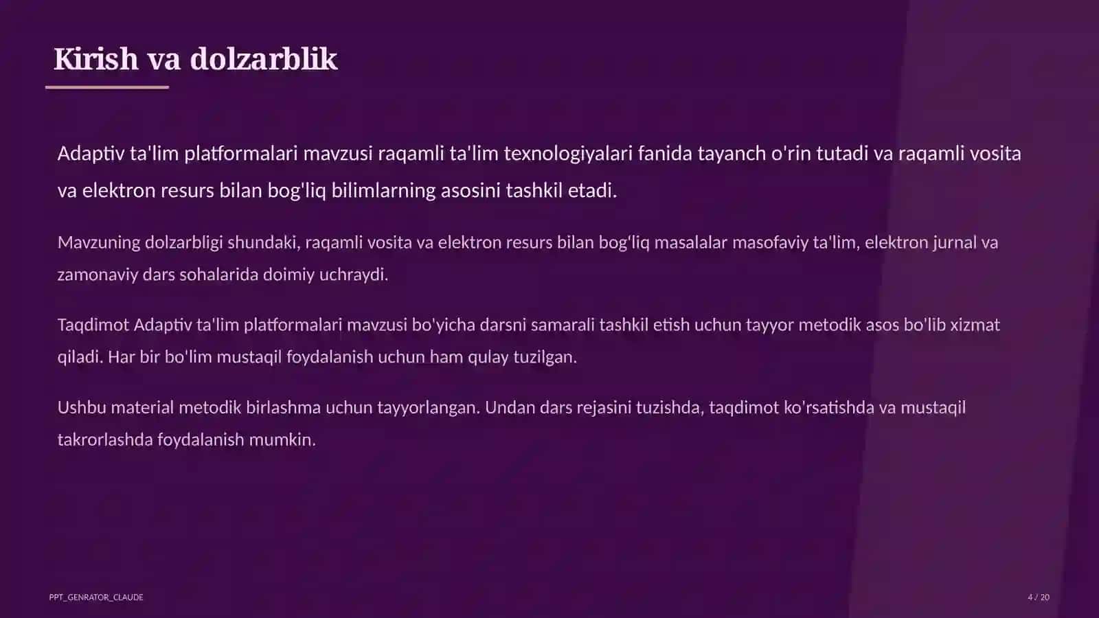 Adaptive ta'lim platformalari 4