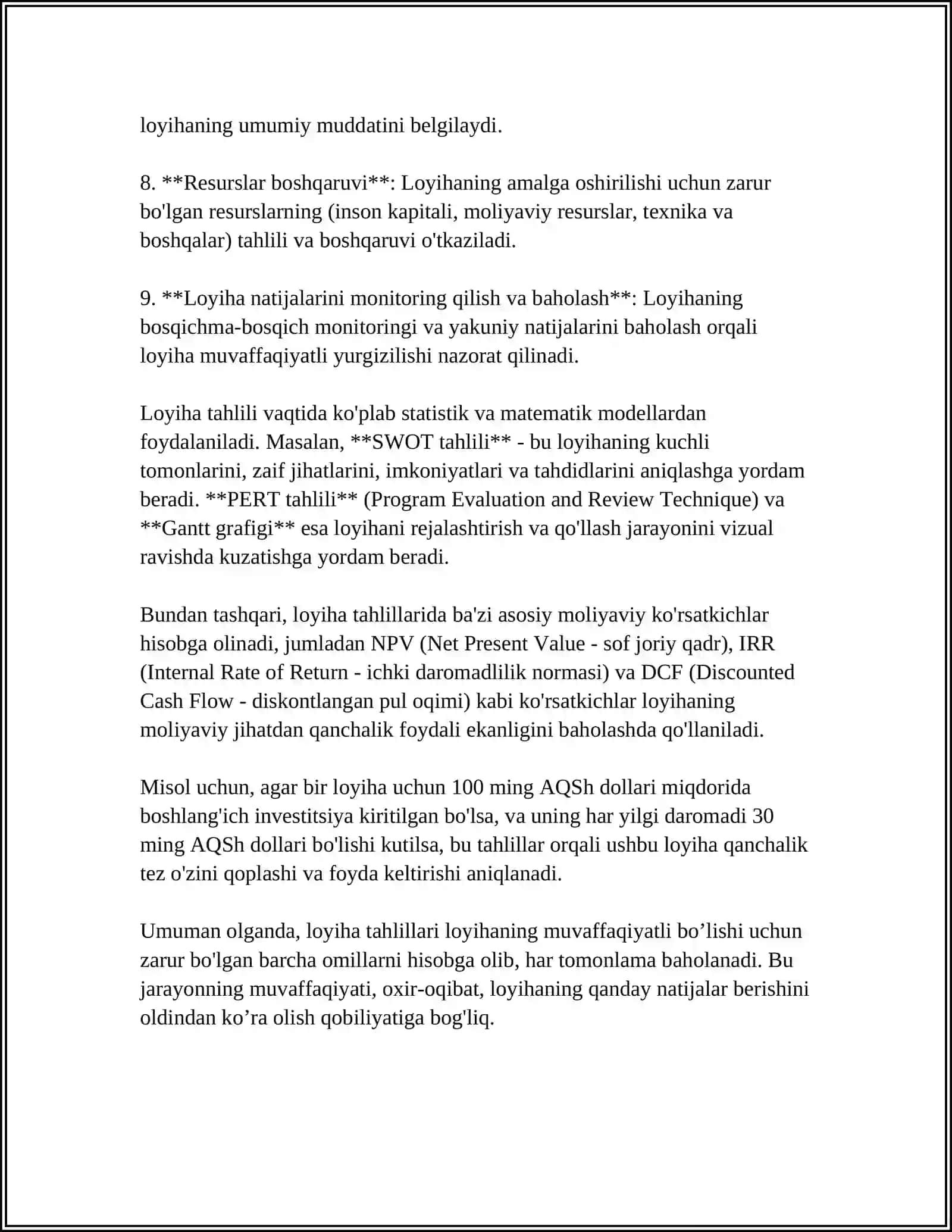MUSTAQIL ISH Mavzu: KLASTER TIZIMIDAGI QUVVATI 24 MING TONNA PAXTANI QAYTA ISHLASHGA MO'LJALLANGAN KORXONA SINOV LABARATORIYASINI LOYIHALASH 4